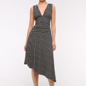 Abercrombie Asymmetric Polka Dot Dress